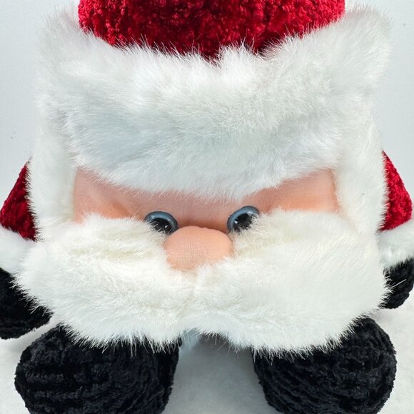 Vtg Main Joy Santa Claus Plush Stuffed Toy Red White Outfit Hat Pom 22" Soft - Picture 2 of 15
